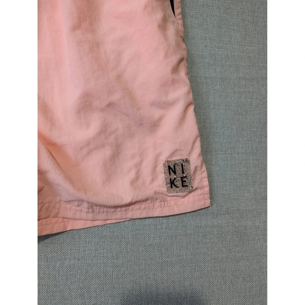 Nike Swim Trunks Mens XL Peach Pink Polyester Move to Zero Mesh Lined Shorts